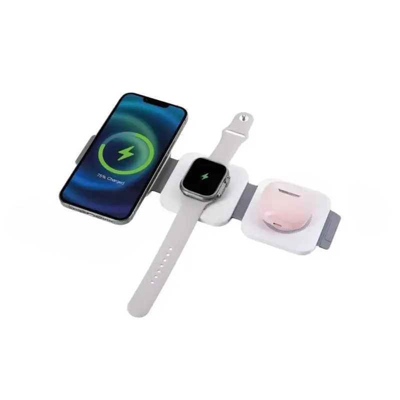 Station de Charge MagSafe 3en1 Fairplay Blanc USB-C Station de Charge MagSafe 3en1 Fairplay Blanc USB-C
