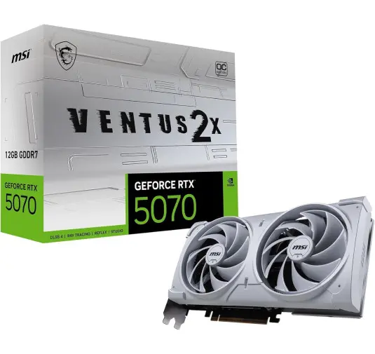 Carte Graphique MSI RTX 5070 VENTUS 2X 12G OC WHITE