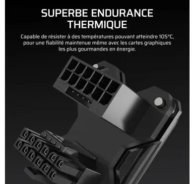 Pont d’alimentation Corsair PCIe 5.1 180° 12V-2x6 Style A