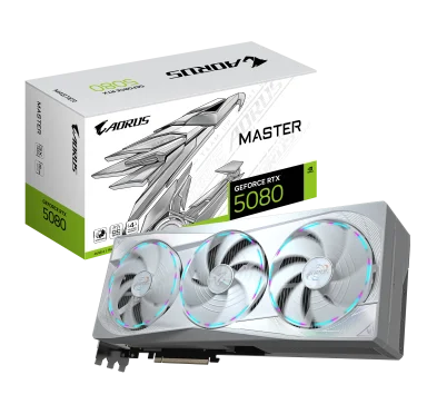 Carte Graphique Gigabyte AORUS RTX 5080 MASTER ICE 16G