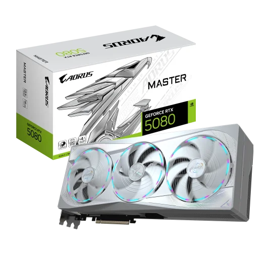 Carte Graphique Gigabyte AORUS RTX 5080 MASTER ICE 16G