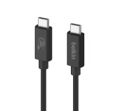 Cable USB Type-C vers Type-C 4.0 PD 240W Data 20Gb Belkin 2M Noir Cable USB Type-C vers Type-C 4.0 PD 240W Data 20Gb Belkin 2M Noir