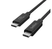 Cable USB Type-C vers Type-C 4.0 PD 240W Data 20Gb Belkin 2M Noir Cable USB Type-C vers Type-C 4.0 PD 240W Data 20Gb Belkin 2M Noir
