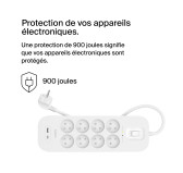 Bloc Multiprises Parafoudre Belkin 6 Prises + USB-A et USB-C Bloc Multiprises Parafoudre Belkin 6 Prises + USB-A et USB-C