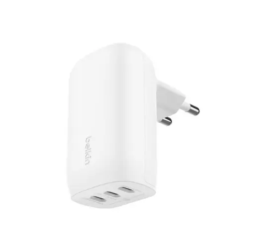 Chargeur Belkin 3x USB-C Fact Charge PD 67W Blanc