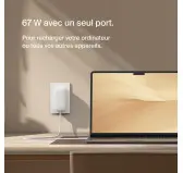 Chargeur Belkin 3x USB-C Fact Charge PD 67W Blanc