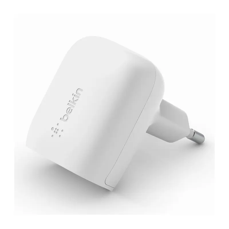 Chargeur Belkin USB-C Fact Charge PD 20W Blanc Chargeur Belkin USB-C Fact Charge PD 20W Blanc