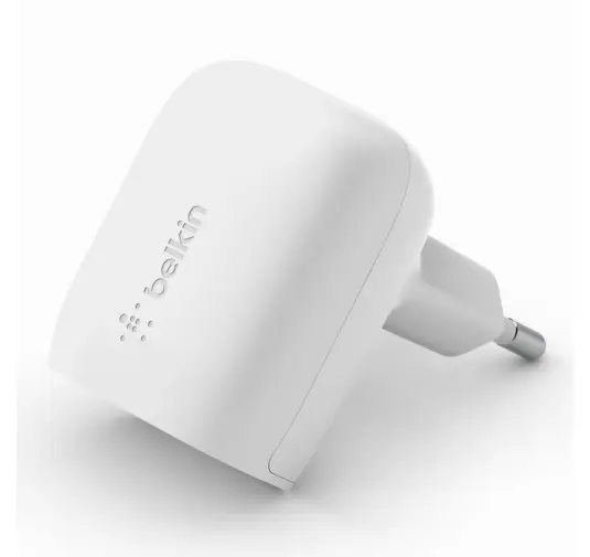 Chargeur Belkin USB-C Fact Charge PD 20W Blanc
