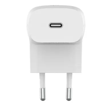 Chargeur Belkin USB-C Fact Charge PD 20W Blanc