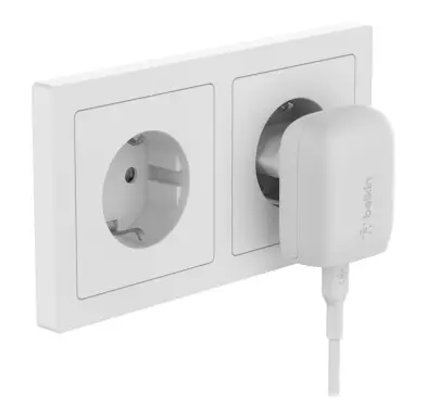 Chargeur Belkin USB-C Fact Charge PD 20W Blanc