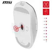 Souris MSI VERSA 300 Wireless Blanc Gaming Souris MSI VERSA 300 Wireless Blanc Gaming