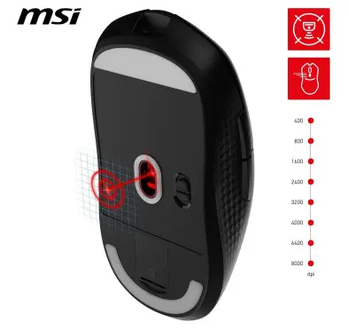 Souris MSI VERSA 300 Wireless Noir Gaming