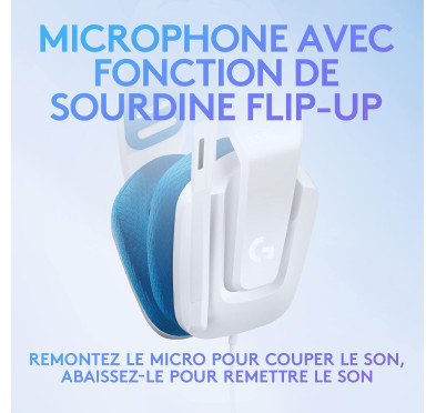 Micro Casque Logitech G335 Gaming Blanc