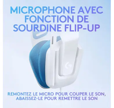 Micro Casque Logitech G335 Gaming Blanc