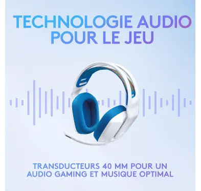Micro Casque Logitech G335 Gaming Blanc