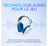 Micro Casque Logitech G335 Gaming Blanc