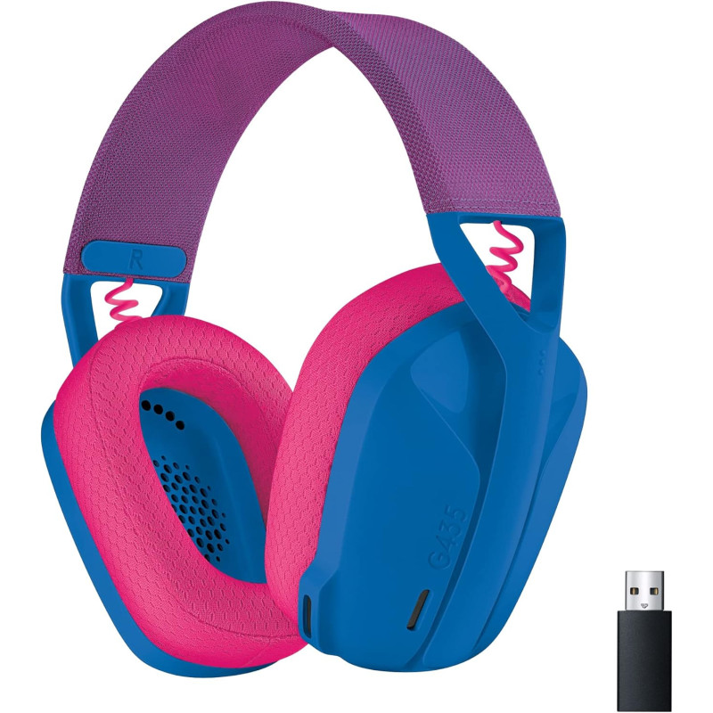 Micro Casque Logitech G435 Bleu Wireless Lightspeed Gaming Micro Casque Logitech G435 Bleu Wireless Lightspeed Gaming