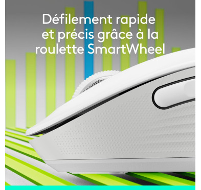 Souris Logitech Signature M650 Blanc Bluetooth