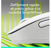 Souris Logitech Signature M650 Blanc Bluetooth