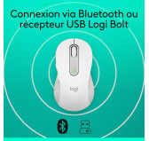 Souris Logitech Signature M650 Blanc Bluetooth