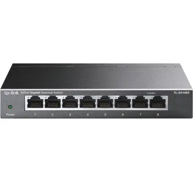 Switch RJ45 TP-Link TL-SG108S 10/100/1000 Mbps 8 Ports Métal