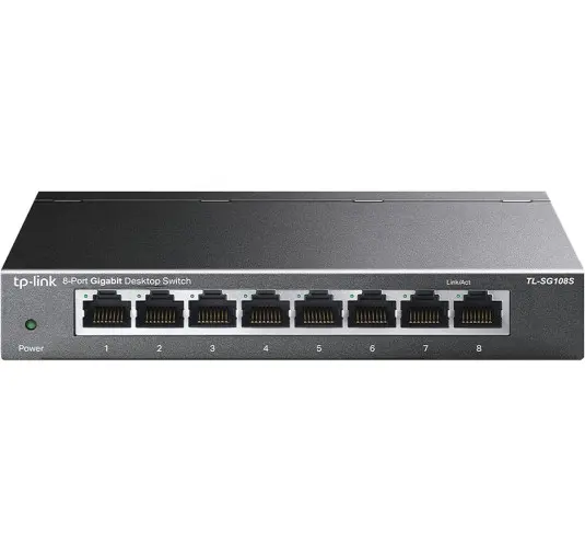 Switch RJ45 TP-Link TL-SG108S 10/100/1000 Mbps 8 Ports Métal
