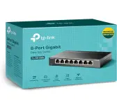 Switch RJ45 TP-Link TL-SG108S 10/100/1000 Mbps 8 Ports Métal Switch RJ45 TP-Link TL-SG108S 10/100/1000 Mbps 8 Ports Métal