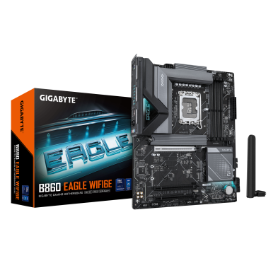 Carte Mère Gigabyte B860 EAGLE WIFI6E ATX 1851 DDR5 USB4 2.5GbE Wifi