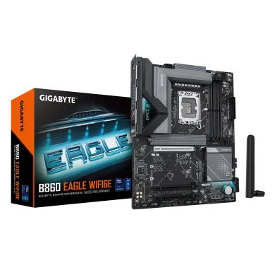 Carte Mère Gigabyte B860 EAGLE WIFI6E ATX 1851 DDR5 USB4 2.5GbE Wifi
