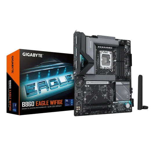 Carte Mère Gigabyte B860 EAGLE WIFI6E ATX 1851 DDR5 USB4 2.5GbE Wifi