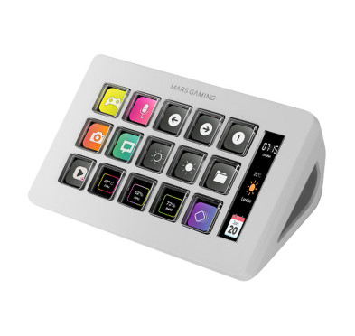 Mars Gaming Control Panel Slim MSD-ONE (Blanc) Deck LCD