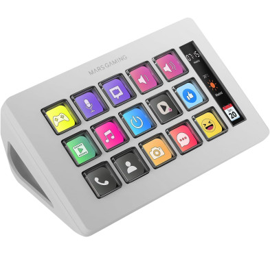 Mars Gaming Control Panel Slim MSD-ONE (Blanc) Deck LCD