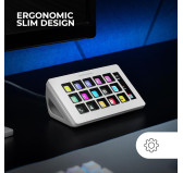 Mars Gaming Control Panel Slim MSD-ONE (Blanc) Deck LCD Mars Gaming Control Panel Slim MSD-ONE (Blanc) Deck LCD