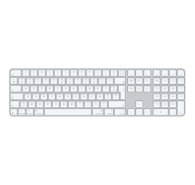 Clavier Apple Magic Keyboard Touch ID avec pavé numérique USB-C Blanc