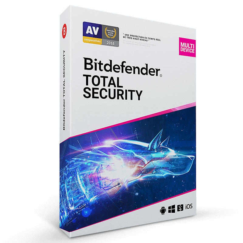 Bitdefender Total Security - 1 ans - 5 postes Multi-Device