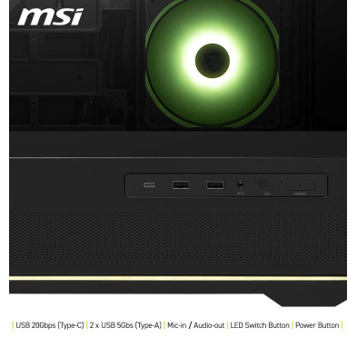 Boitier MSI MAG PANO 110R PZ Noir ARGB - MSI Project Zero