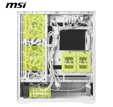 Boitier MSI MAG PANO 110R PZ Blanc ARGB - MSI Project Zero