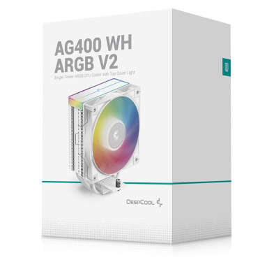 Ventilateur DeepCool AG400 WH ARGB V2 Blanc
