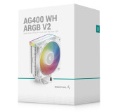 Ventilateur DeepCool AG400 WH ARGB V2 Blanc Ventilateur DeepCool AG400 WH ARGB V2 Blanc