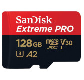 Mémoire Micro SDXC 128Go SanDisk Extreme PRO A2/V30/UHS-I U3 200 Mo/s