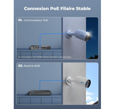 Caméra IP Reolink RLC-1212A 12MP Extérieur IP67 PoE