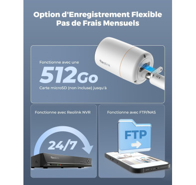 Caméra IP Reolink RLC-1212A 12MP Extérieur IP67 PoE