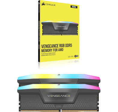 DDR5 Corsair Vengeance RGB Kit 64Go 2x32Go 6000Mhz CL30 EXPO XMP
