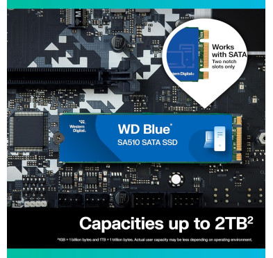 SSD 500Go WD Blue SA510  M.2 SATA 6Gb/s