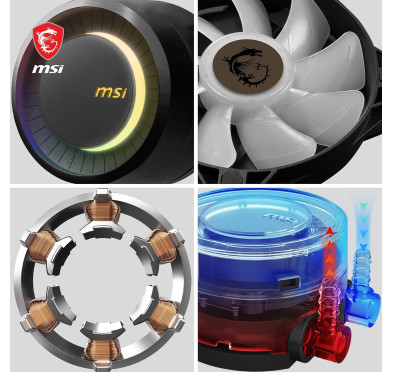 WaterCooling MSI MAG CoreLiquid E360 Noir ARGB