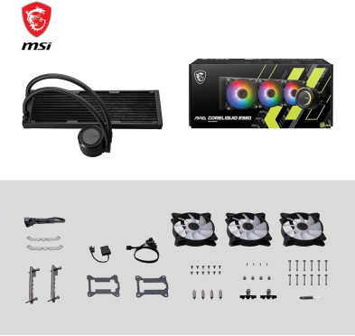 WaterCooling MSI MAG CoreLiquid E360 Noir ARGB