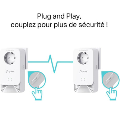 Pack 2x CPL TP-Link 2x RJ45 Prise 220V G.hn2400 PG2400P KIT