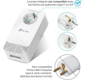 Pack 2x CPL TP-Link 2x RJ45 Prise 220V G.hn2400 PG2400P KIT Pack 2x CPL TP-Link 2x RJ45 Prise 220V G.hn2400 PG2400P KIT