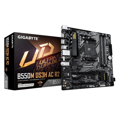Carte Mère Gigabyte B550M DS3H AC R2 mATX AM4 DDR4 USB3.2 WIFI