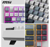 Clavier MSI Forge GK600 TKL Wireless Sky Meca Linéaire